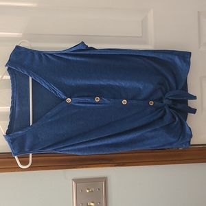 Navy blue sleeveless top